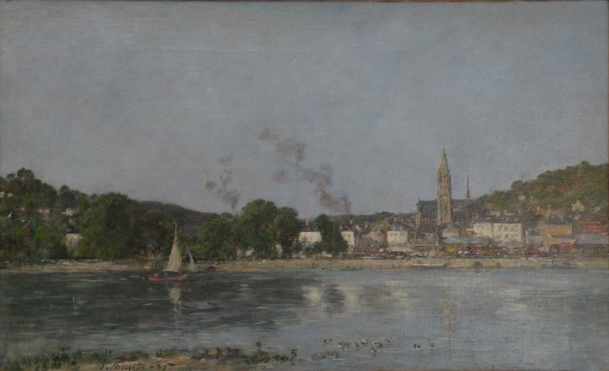 Eugene Boudin La Seine